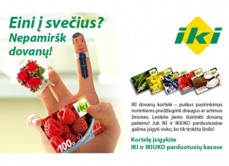 IKI dovanų kortelės!