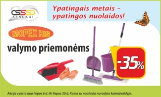 "Mopex His" valymo priemonėms -35%