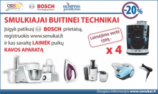 Pirk  SENUKUOSE ir laimėk Bosch TCA5201 modelio kavos aparatą!
