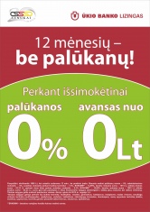 Dabar puiki proga pasinaudoti "Ūkio banko" lizingo paslaugomis!