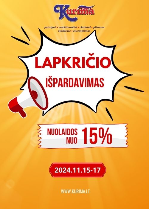 Lapkričio nuolaidos!