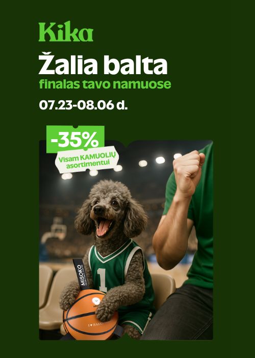 KIKA -35% visam kamuolių asortimenui